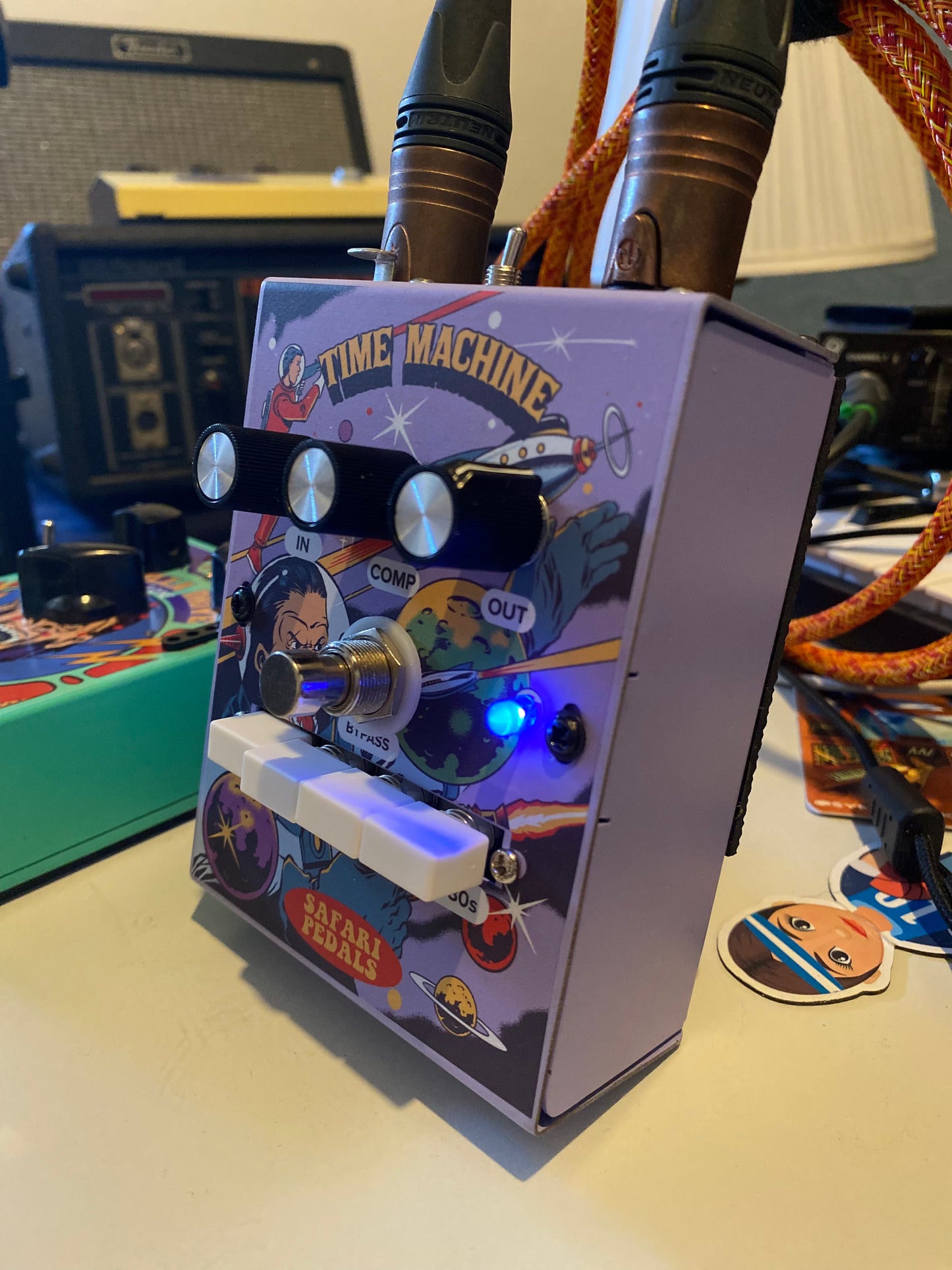 Time Machine hardware - Mic preamp and overdrive pedal with compression
