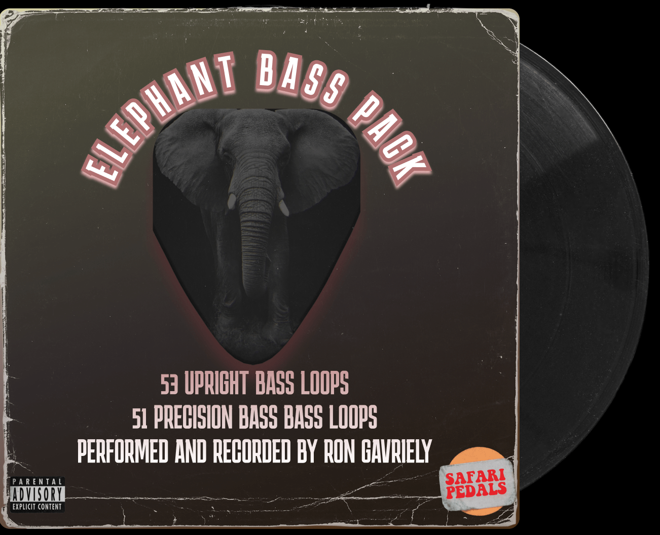 Safari Pedals' Elephant Bass Pack by Ron Gavreili | Safari Pedals